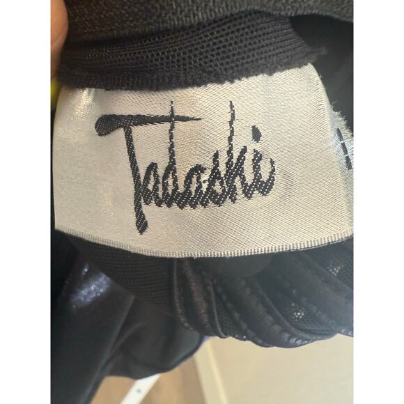 TADASHI stunning sheer black body con dress Size S gown cocktail formal holiday - Picture 10 of 13